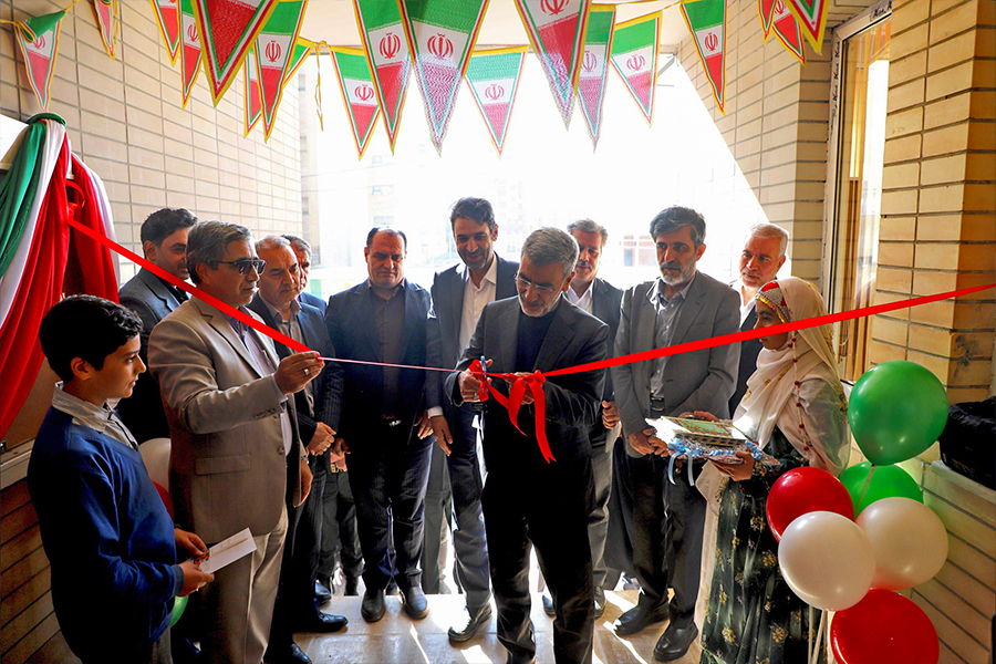 14040828 افتتاح هنرستان 12 کلاسه مهرعظام شاهین شهر